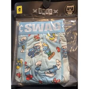 Swag The Smurfs Mens Boxers Size Small New In Package